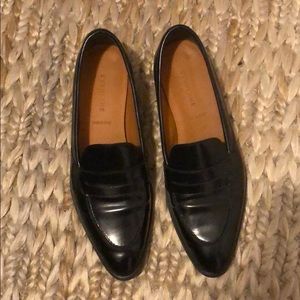 Everlane modern loafer in black patent leather